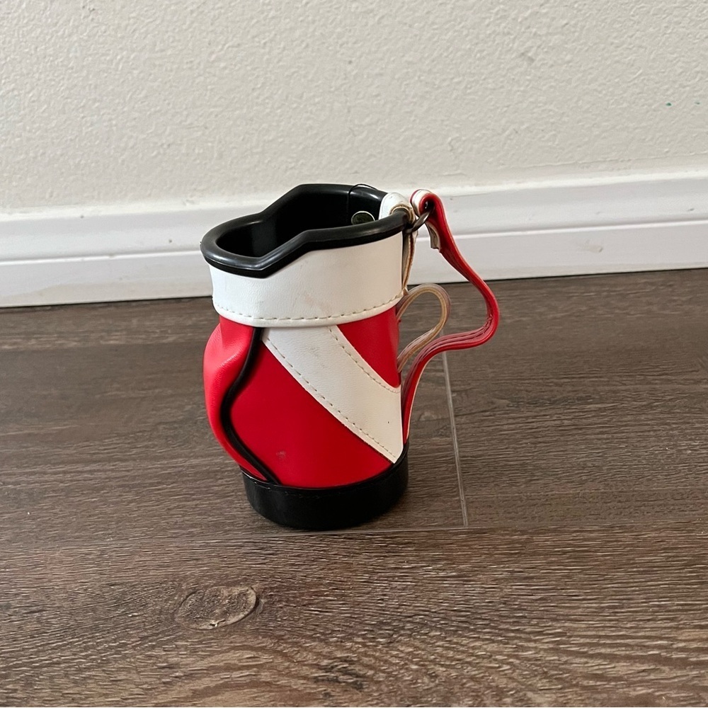 Red and White Golf Bag Mug holder